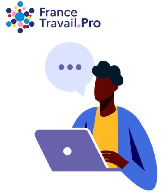 Muñeco del logo France Travail.Pro