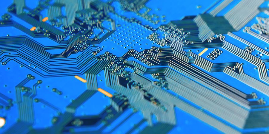 Imagen ampliada de un microchip