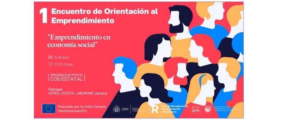 Cartel del primer encuentro de Orientación al emprendimiento