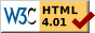 código HTML 4.01 válido