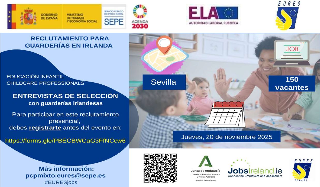 Imagen del cartel promocional de las entrevistas de trabajo