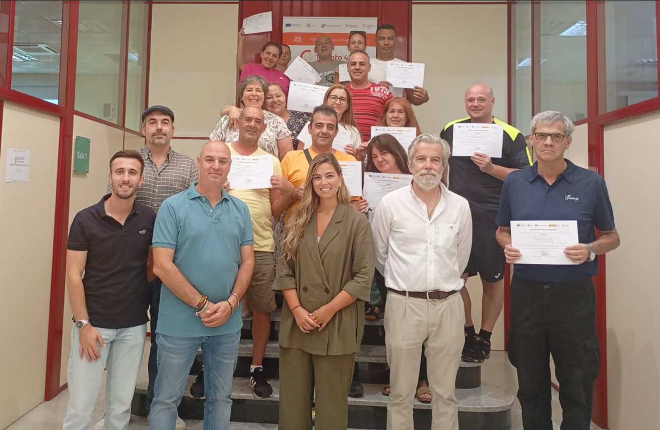 Alumnos del curso de deshuesadores de jamón realizado por la Cámara de Comercio de Toledo
