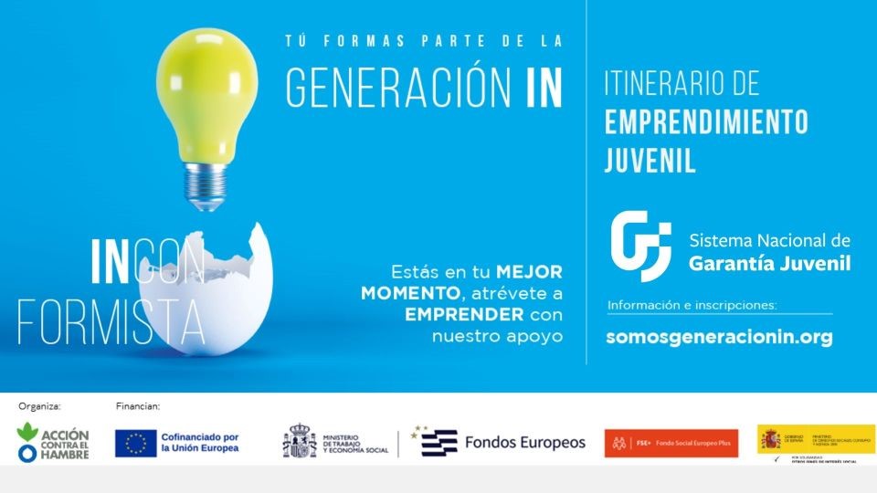 Imagen de Itinerario de Emprendimiento juvenil del Programa Generación IN