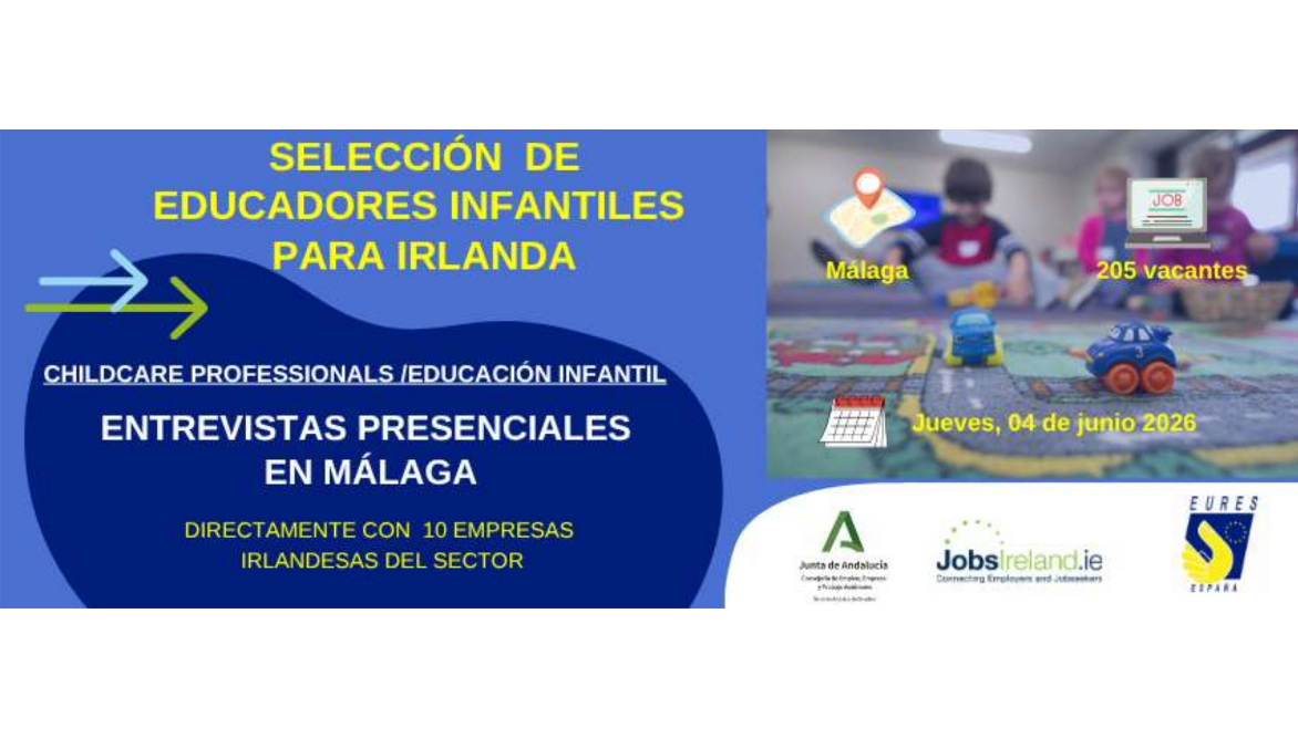 EURES organiza un proceso de selección de cuidadores infantiles para trabajar en Irlanda