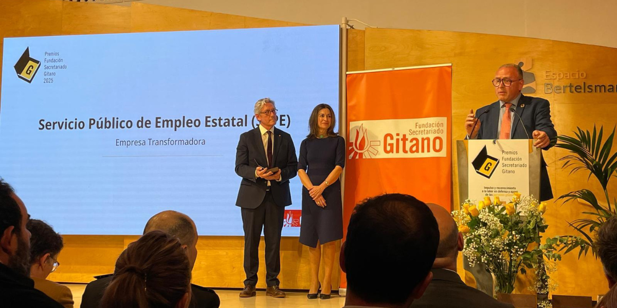 El SEPE, premiado por la Fundación Secretariado Gitano por su labor en favor de la empleabilidad e inclusión del pueblo gitano